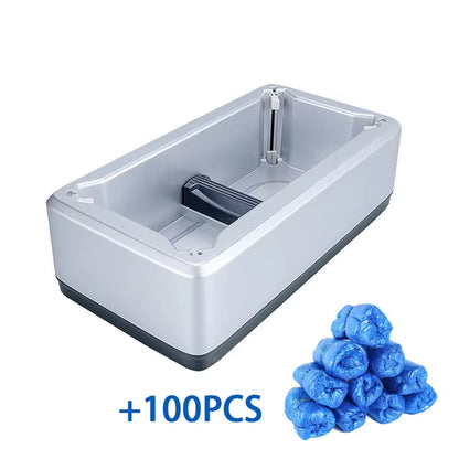 Automatic Shoe Cover Dispenser Hand-Free Shoe Covers Machine Portable ABS Anti-Slip Base Overshoes Machine for Home Office